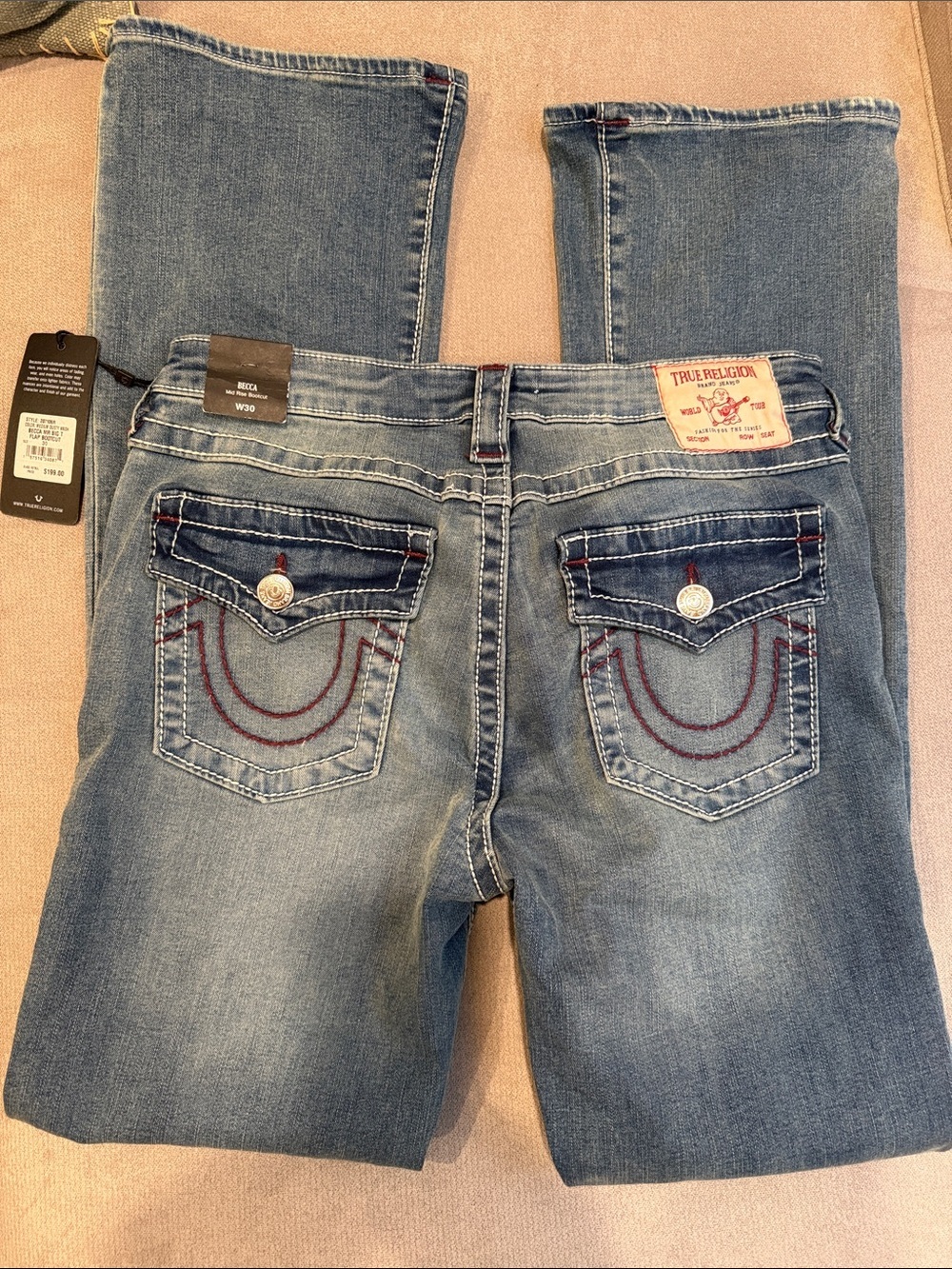 NWT True Religion Becca midrise bootcut jeans